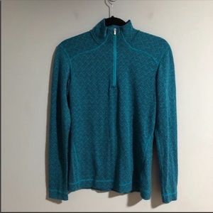 Smartwool Quarter Zip Merino Wool Base Layer Top
